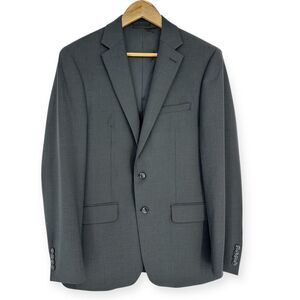 Calvin Klein NWT Men's Slim-Fit Wool Stretch Suit Jacket 40R Charcoal‎ Gray